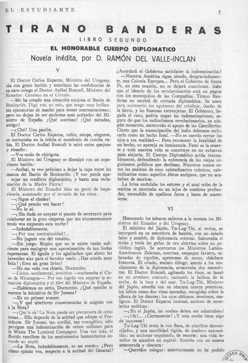El estudiante (Madrid), #6, (10-1-1926), pp. 7-8