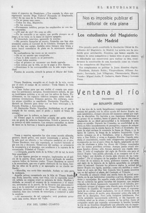 El estudiante (Madrid), #10, (28-2-1926), p. 6