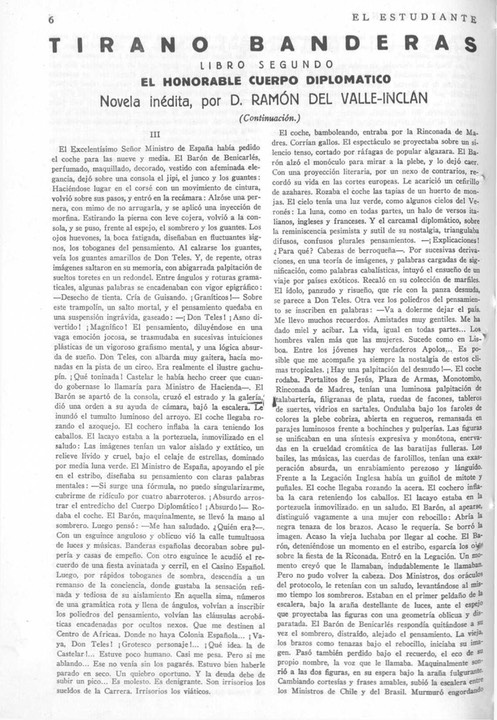 El estudiante (Madrid), #4, (27-12-1925), pp. 6-7